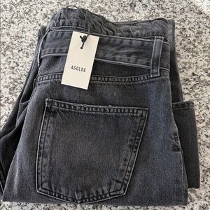 Agolde Reworked 90’s Straight Leg Jeans in Pave Sz 27